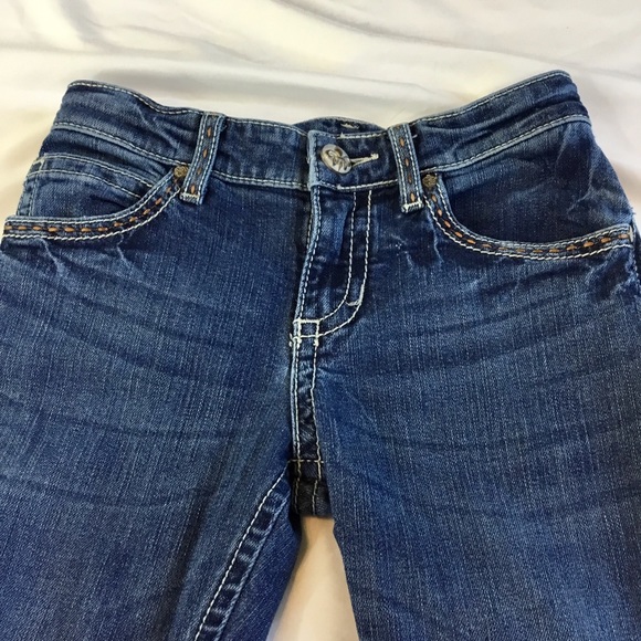 Girl’s Blue Jeans, Size 10 Reg, Pony Hair Details - Picture 4 of 8